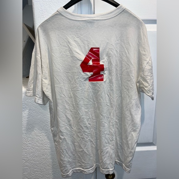 VTG Russell Athletic Atlanta Braves #4 Button T Shirt Size Large - Picture 3 of 4